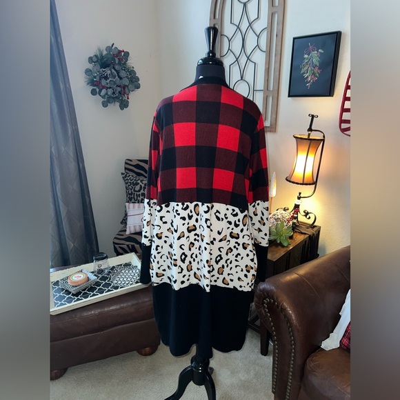 Mixed Print Cardigan - Picture 3 of 5